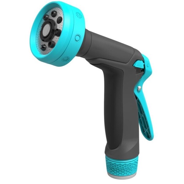 Gilmour 838102-1001 Swivel Connect Adjustable Heavy Duty Watering Hose Nozzle, 8 pattern. Opens flyout.