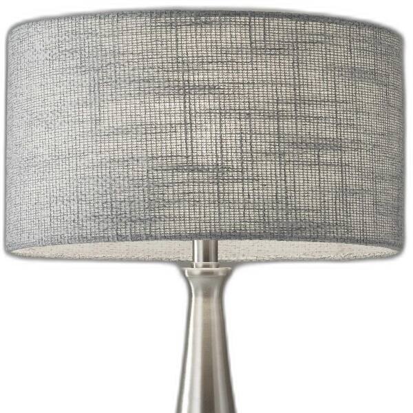 Brushed Steel Metal Finish Tapered Basectable Lamp Brushed Steel Metal Finish Tapered Basectable Lamp