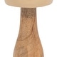 preview thumbnail 10 of 15, Sagebrook Home Wood, Coned Mushroom, Novelty, Two Tone, Decoration for Interior Design