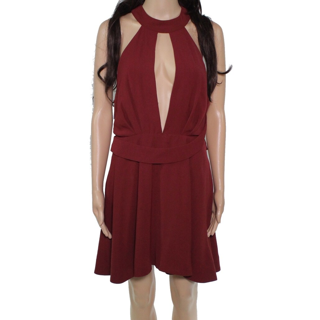 burgundy dress xl