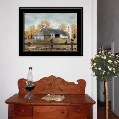 TrendyDecor4U Farmhouse "A Casual Conversation" Framed Print Wall Art by Billy Jacobs - Earthtone