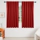 preview thumbnail 13 of 80, Deconovo Thermal Insulated 45-inch Curtain (2 Panel) - 52 x 45 True Red