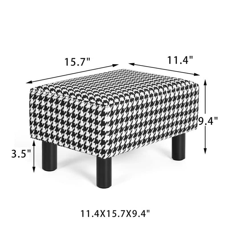 Adeco Small Foot Stool Ottoman Foot Rest