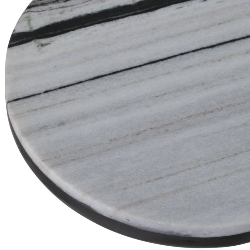 Mango Wood Stone Top Console Table Valencia Design - 33" Black - 54" x 16" x 32.5"