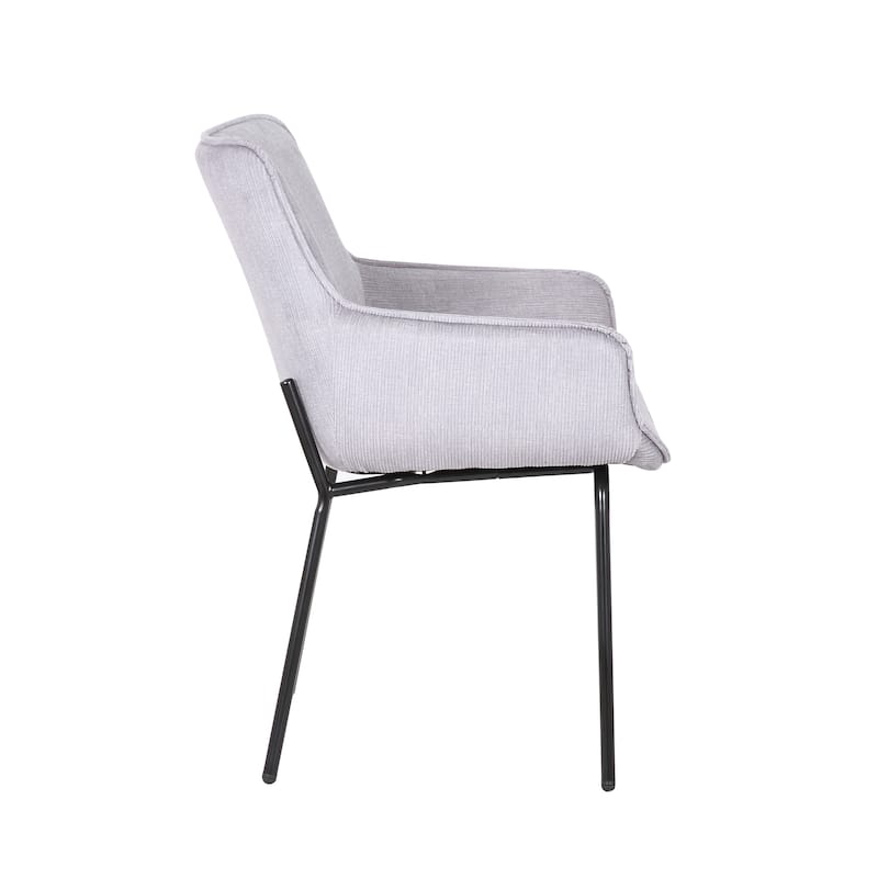 Porthos Home Remy Dining Chairs with Arms, Fabric and Iron Legs