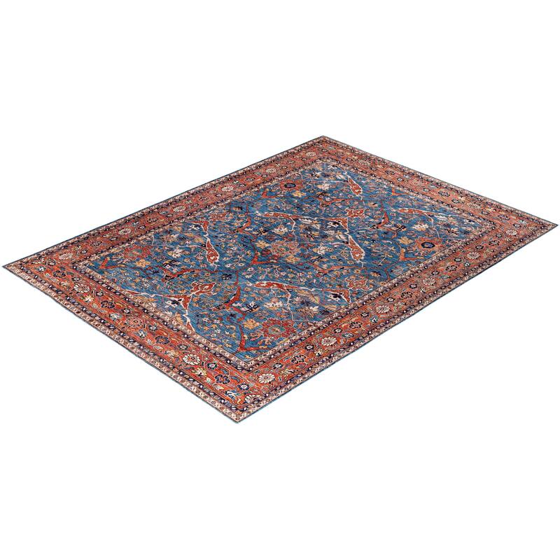 Serapi One-of-a-Kind Hand-Knotted Area Rug - Blue - 9' 1" x 12' 3"