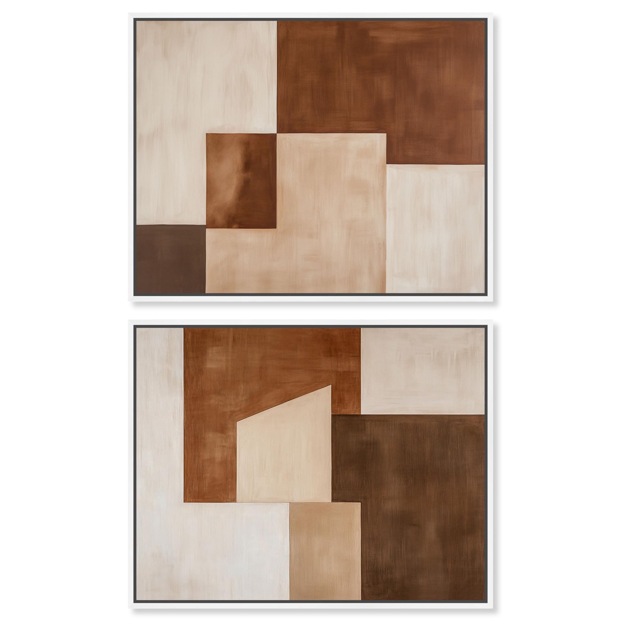 Japandi Calm Harmony Boho Art Set of 2 Canvas Print by Art Remedy