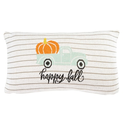 SAFAVIEH Pumpkin Truck 12 x 20-inch Rectangle Decorative Accent Throw Pillow