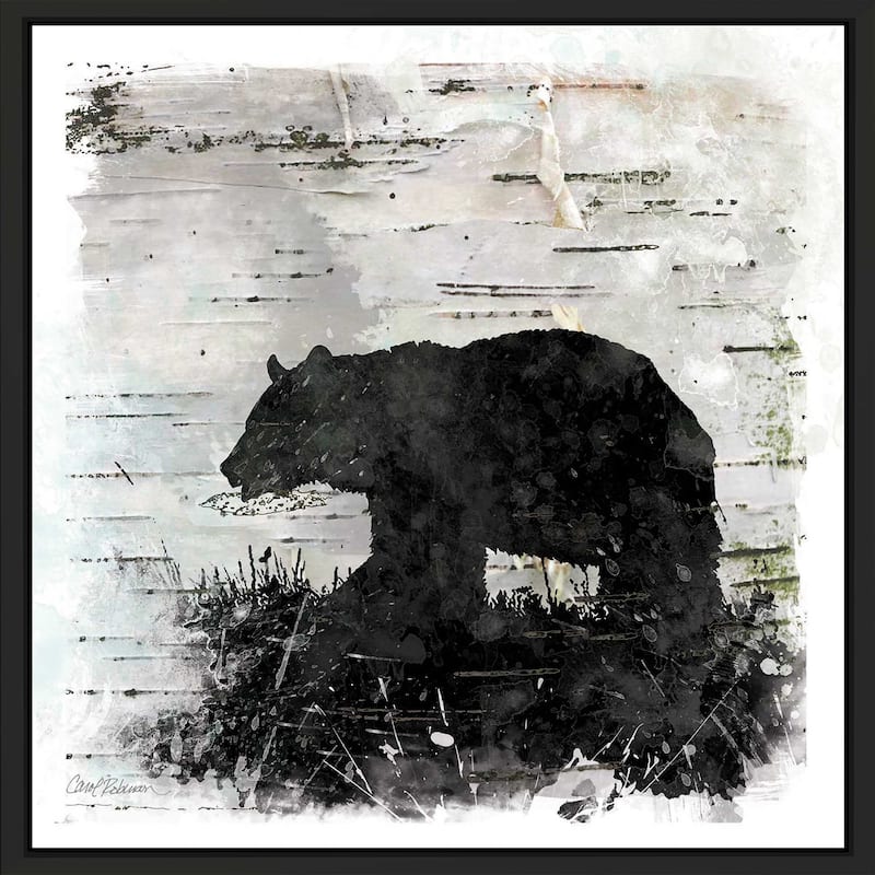 "Birchbark Bear" by Carol Robinson Print on Floating Canvas
