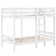 preview thumbnail 4 of 11, Twin over Twin Bunk Bed with Ladder, White
