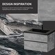 preview thumbnail 53 of 75, GDFStudio - Carter Floating Bathroom Vanity with Quartz Sand Countertop & Soft-Close Drawers