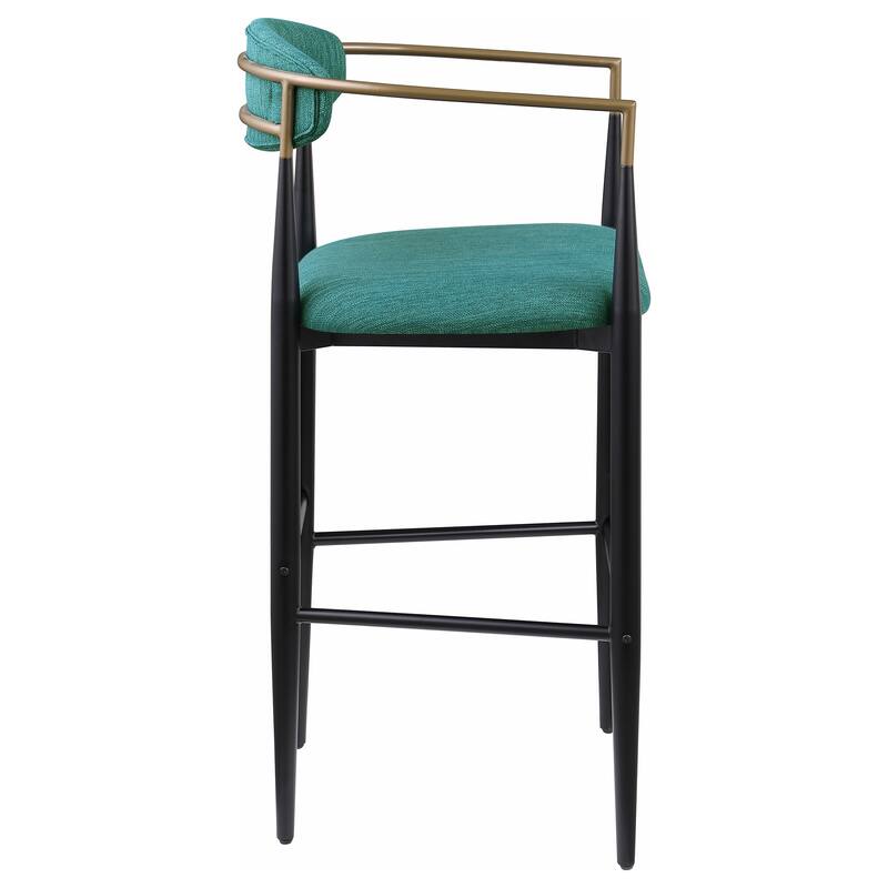 Tina Fabric Upholstered Metal Armrests Chairs (Set of 2)