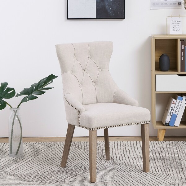 The Gray Barn Mount French High Back Tufted Upholstered Dining