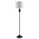 SAFAVIEH Lighting 61-inch Erlan Antique Black LED Floor Lamp - 14" W x 14" L x 61" H