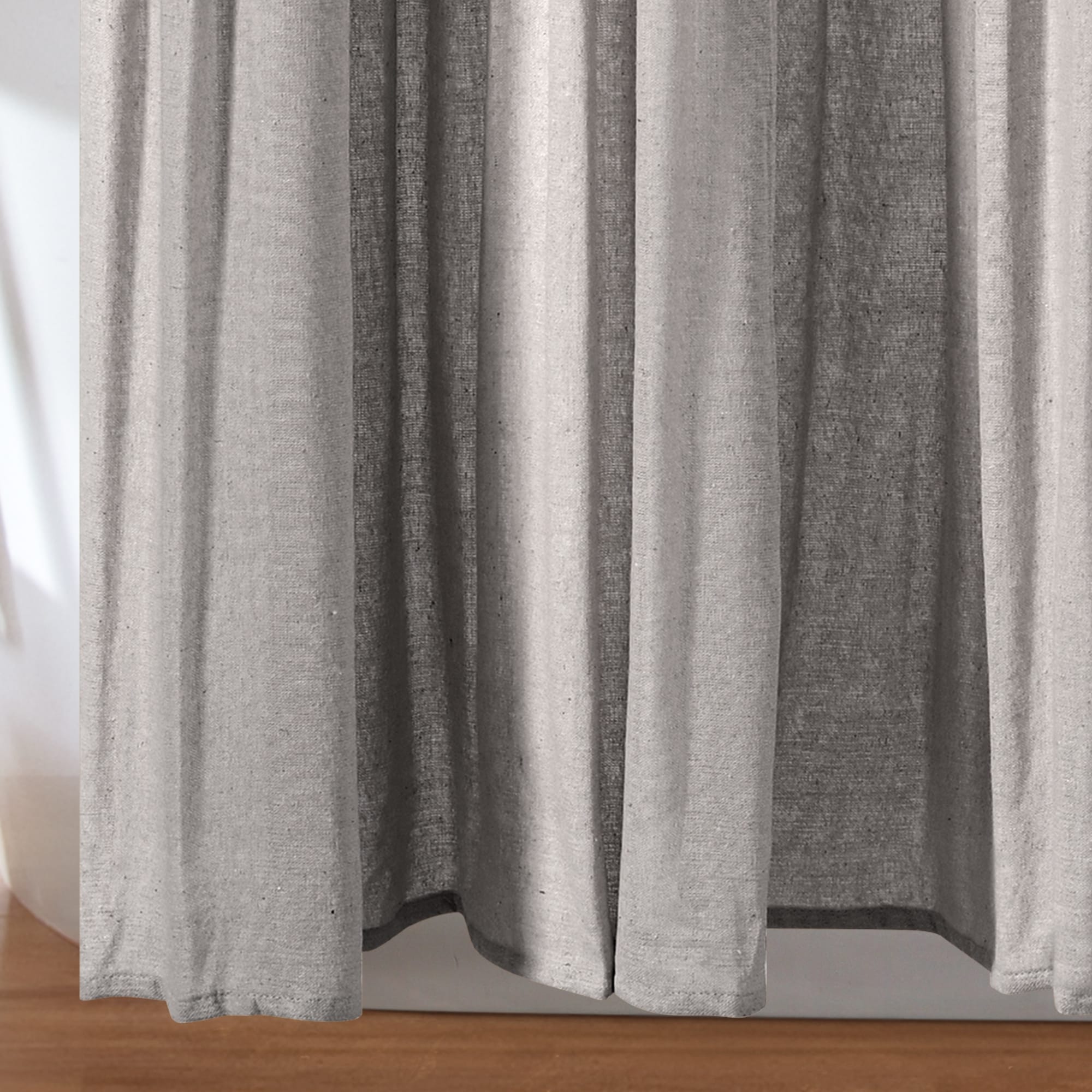 Linen Lush Decor Button Shower Curtain 72" X 72" 
