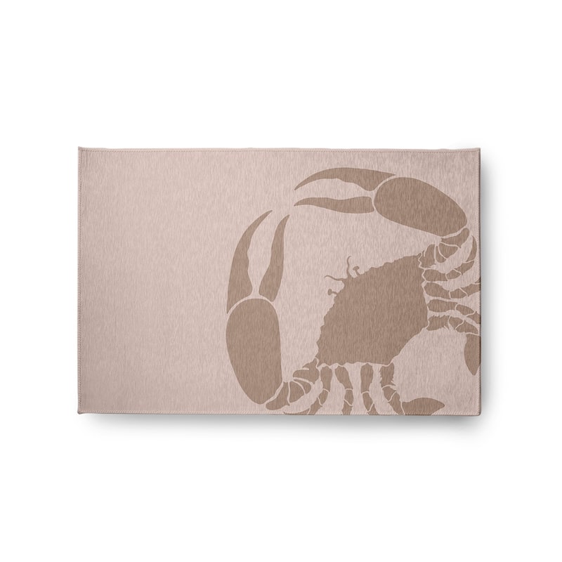 Crab Dip Nautical Indoor/Outdoor Rug - Mauve - 2' x 3'