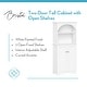 preview thumbnail 3 of 4, RiverRidge Bristol Arched Tall Bathroom Storage Linen Cabinet and Organizer with Open Bathroom Shelves - White