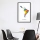 preview thumbnail 11 of 13, iCanvas "Latin America Map" by Michael Tompsett Framed