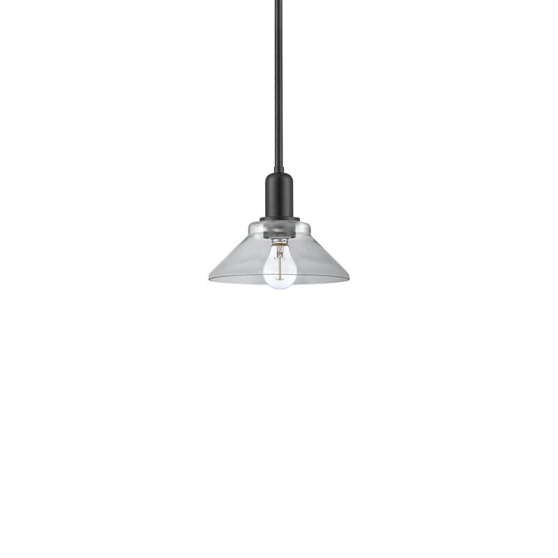 Innovations Lighting 716-1S-8-9 Orwell Pendant Orwell 9" Wide Mini - Matte Black / Clear