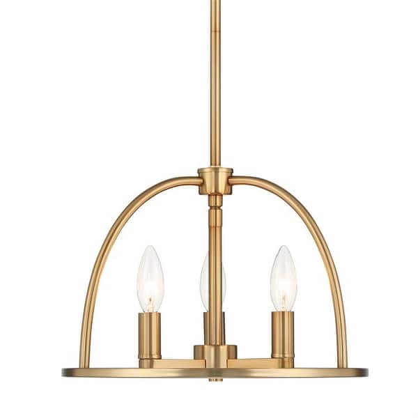 slide 2 of 6, Abbott 3 Light Vibrant Gold Chandelier - 13.75'' W x 10'' H - 13.75'' W x 10'' H 13.75'' W x 10'' H