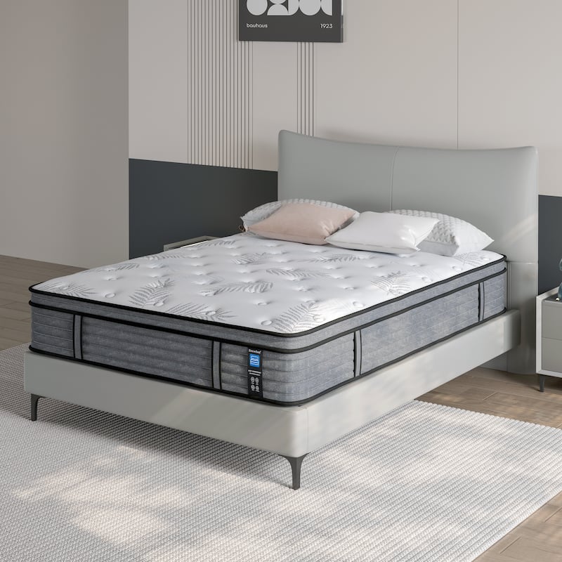 14 inch Firm Twin Size Cool Gel Memory Foam Hybrid Mattress in a Box for Small Bedrooms