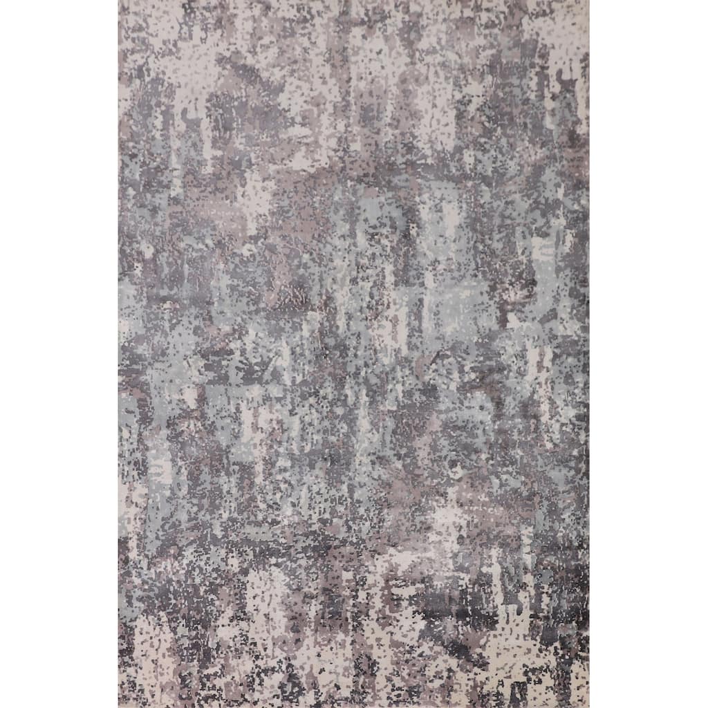 Abstract / Modern Area Rug Handmade Wool Carpet - 5'11"x 8'11"