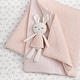 preview thumbnail 3 of 3, Mills Waffle Pink 4pc Baby Crib Bedding Set - Levtex Baby