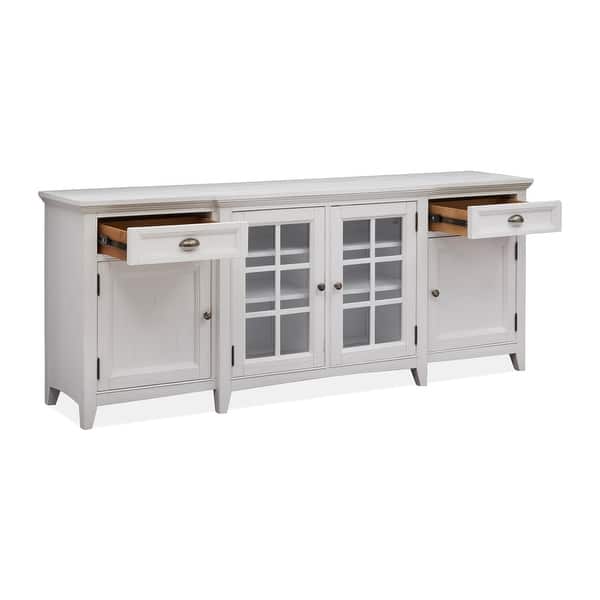 slide 2 of 7, Magnussen E4400 Heron Cove 80" Entertainment Console White