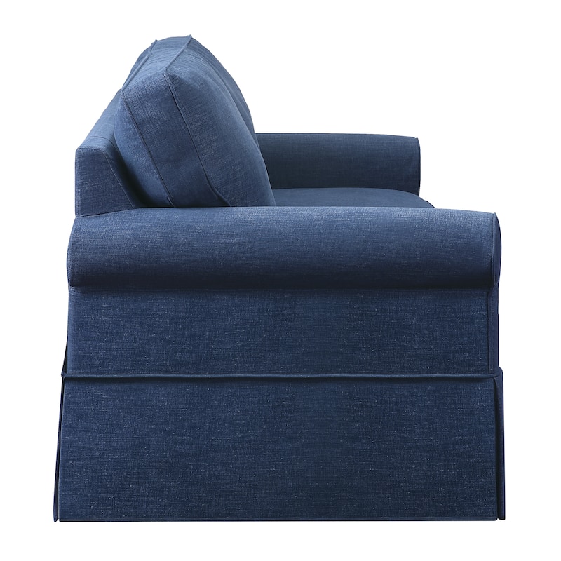 Porch & Den Zuni Mid-century Slip Cover Sofa
