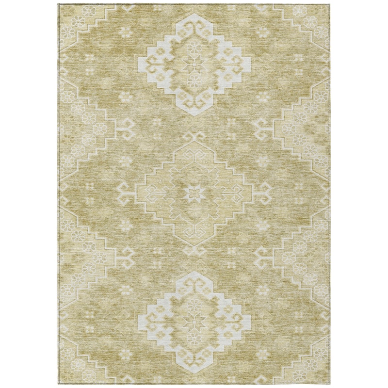 Machine Washable Indoor/ Outdoor Chantille Traditional Boho Rug