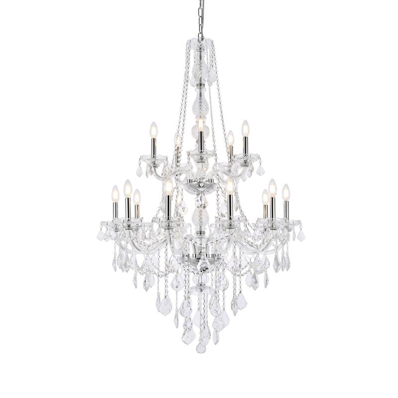 Verona 15-Light 33 in. Chandelier (Available in Chrome and Gold)
