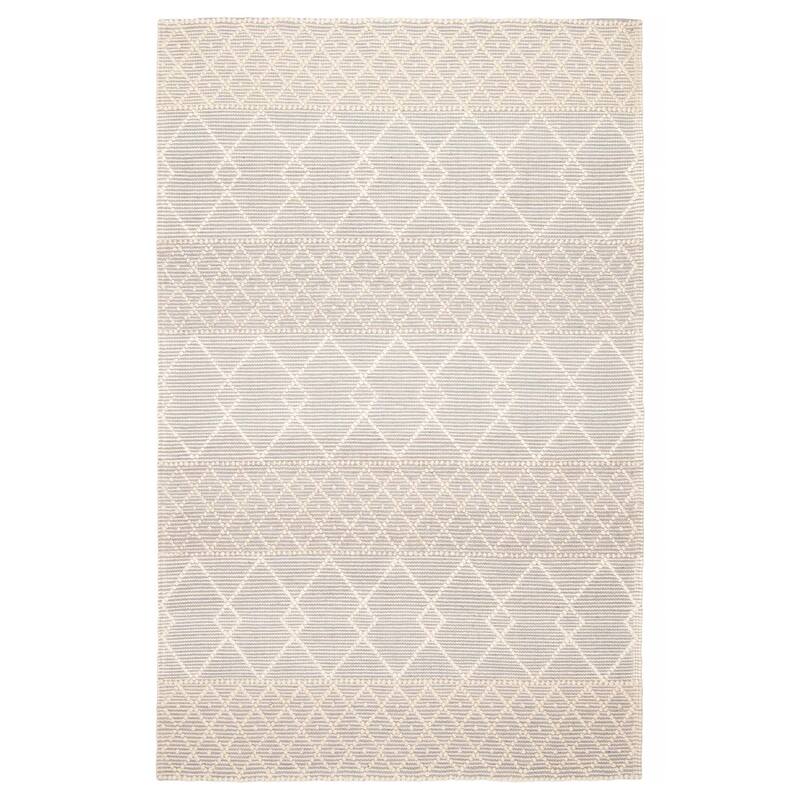 ECARPETGALLERY Braid weave Sienna Grey Wool Rug - 5'0 x 7'10 - Grey - 5'0 x 7'10