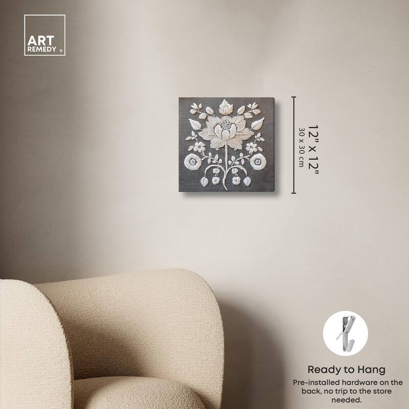Stitched Symmetry II Canvas by Art Remedy, Gallery Wrapped