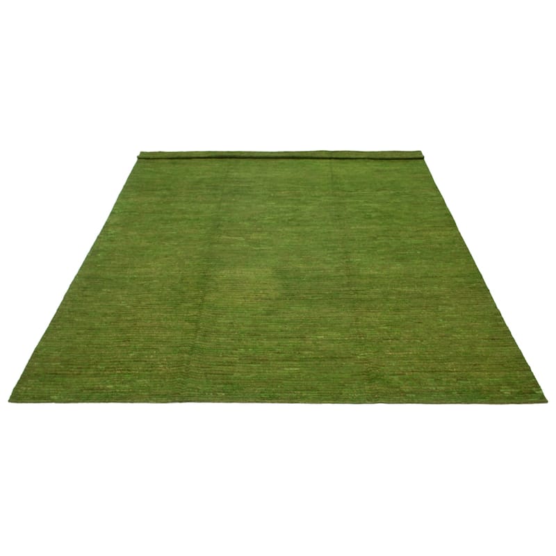 ECARPETGALLERY Hand-knotted Finest Peshawar Ziegler Lime Wool Rug - 9'7 x 12'4