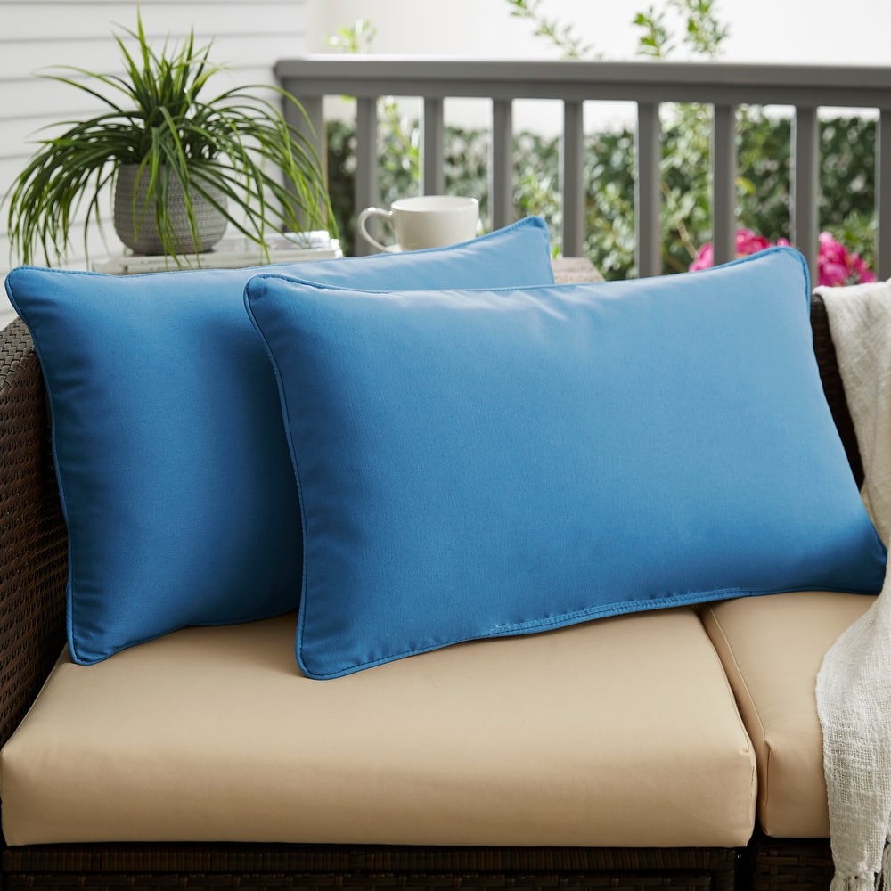 Light Blue Indoor/ Outdoor Pillow Set