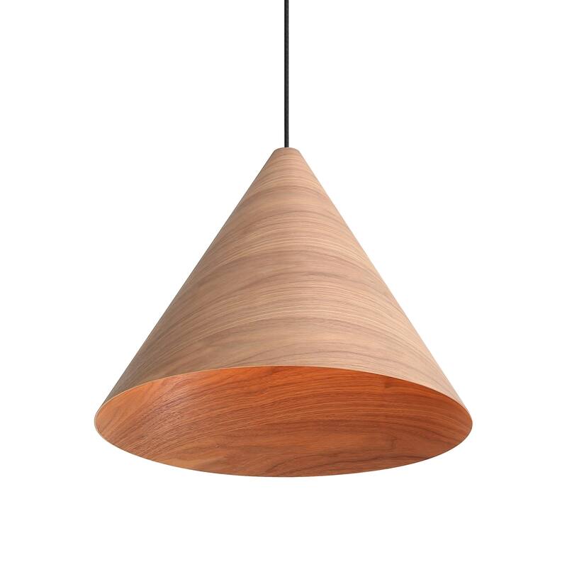 Golden Lighting 3988-24 Conique 3 Light 24" Wide Pendant - Dark Walnut