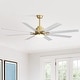 preview thumbnail 24 of 70, 52/66/72/84 Inch Smart Ceiling Fan with Light ,Wall Switch, APP Control,Dimmable LED,8 Blades