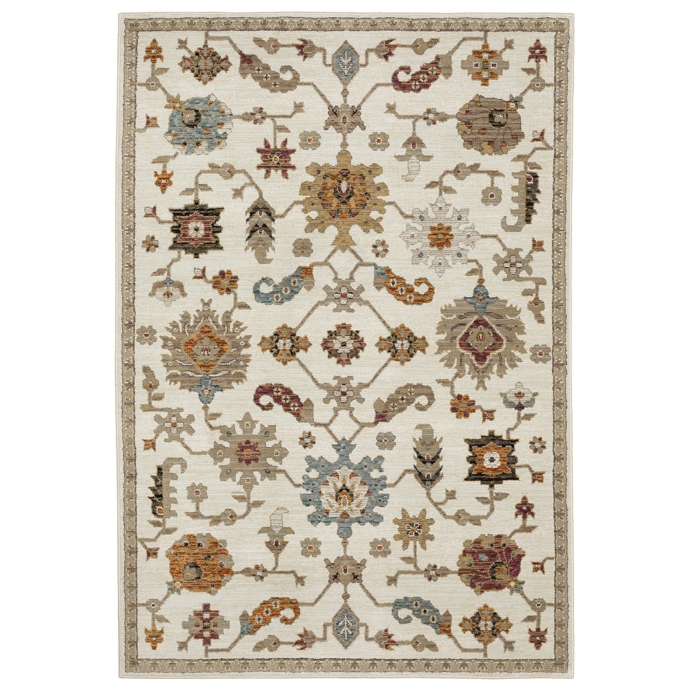 Style Haven Adalynn Persian Inspired Ivory/ Multi Area Rug
