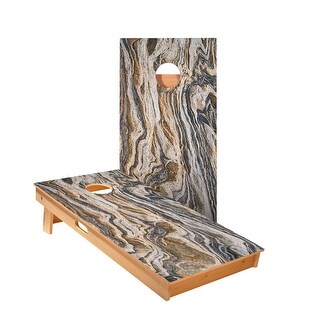Dark Marble Cornhole Boards