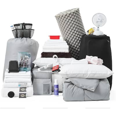 100% Complete - Twin XL Bedding & Dorm Essentials Kit