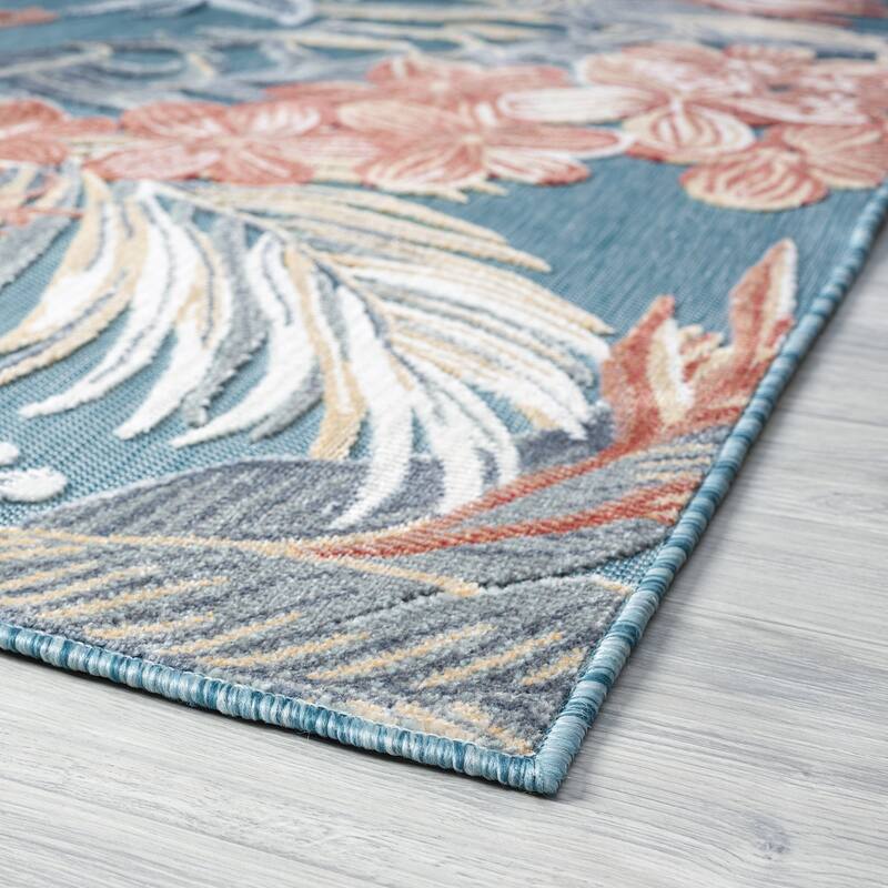 Tropicana Tropical Floral Indoor/Outdoor Area Rug