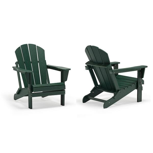 Shop Black Friday Deals On Laguna Folding Recycled Plastic Adirondack Chairs Set Of 2 On Sale Overstock 21258012