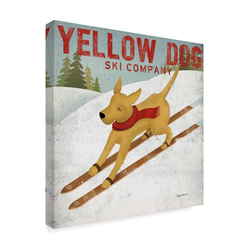 Ryan Fowler 'Yellow Dog Ski Co' Canvas Art