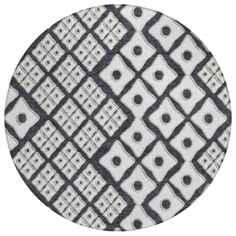 Machine Washable Indoor/ Outdoor Chantille Diamond Rug