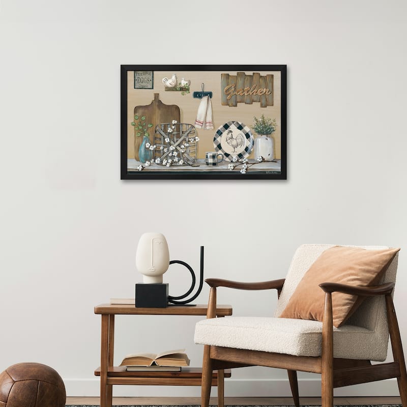 Farmhouse Kitchen Premium Framed Poster by Pam Britton