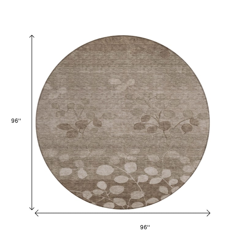 HomeRoots Floral Transitional Rectangle Outdoor Rug