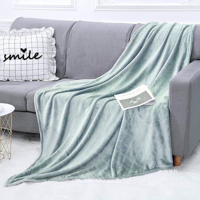 Soft Fleece Throw Blanket for Bed, Living Room