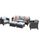 preview thumbnail 75 of 82, OVIOS 5-Piece Outdoor Wicker Patio Conversation Set