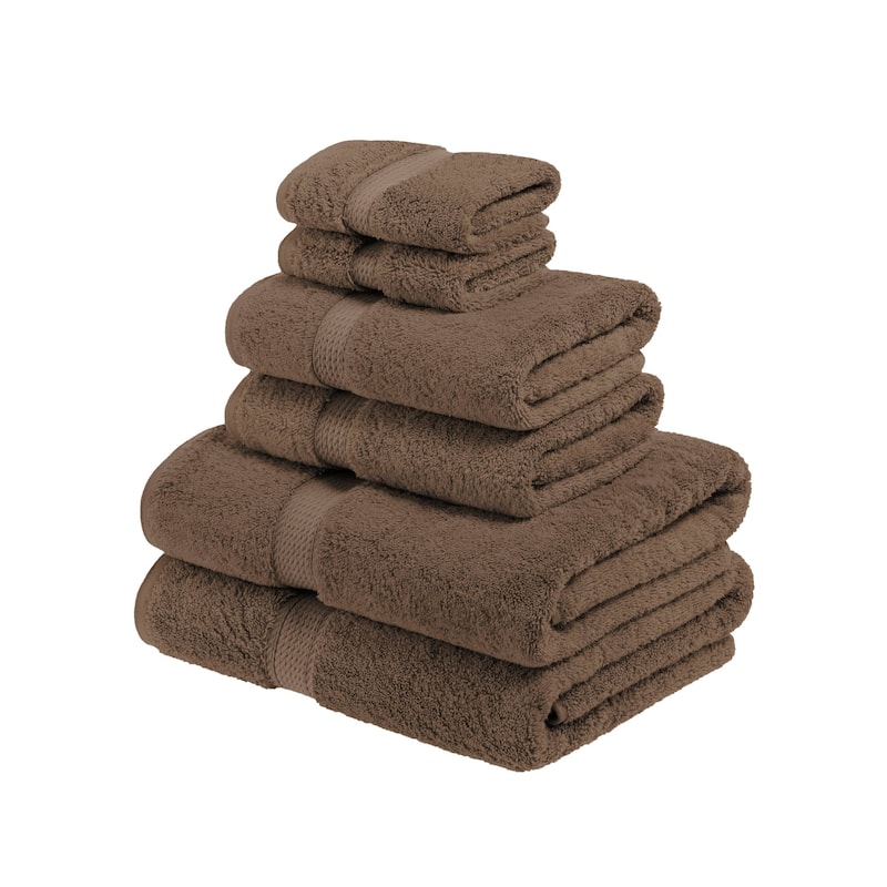 Superior Egyptian Cotton Pile Heavyweight 6-Piece Towel Set