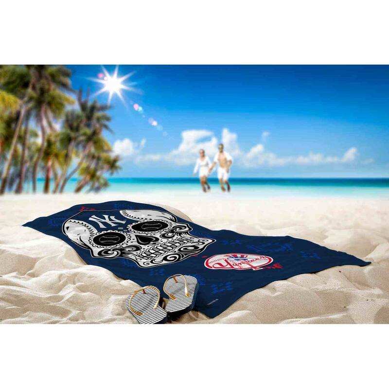 MLB Candy Skull Beach Towel